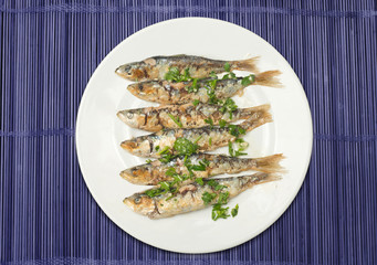 sardines to the grill