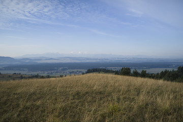 Sunrise on Spisz region