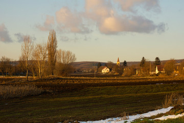View on small Hungarian village in Somogy county