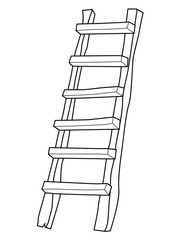 wooden ladder