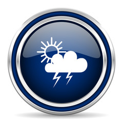 storm blue glossy web icon