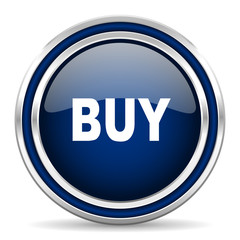 buy blue glossy web icon
