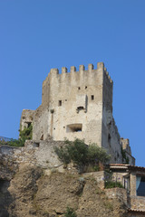 Fototapeta na wymiar Castle of Roquebrune-Cap-Martin