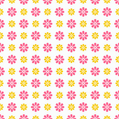 Light summer  seamless pattern. Fond pink, white