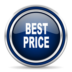 best price blue glossy web icon