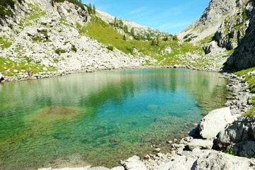 Fototapeta na wymiar bergsee II