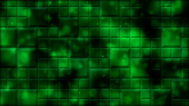 Tiled Background and Light Animation - Loop Green