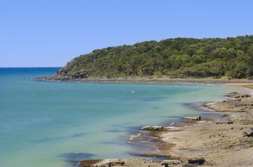 Fototapeta na wymiar Tee Tree Bay at Noosa Australian coastline