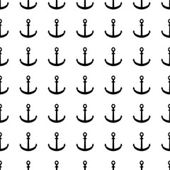 Anchor seamless pattern. Vector