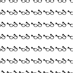 Glasses seamless pattern. Vector