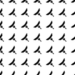 fork with sausage seamless pattern. Vector