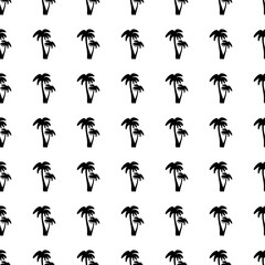 Palm seamless pattern. Vector