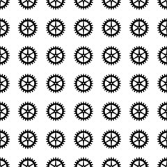 gear seamless pattern. Vector