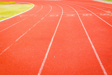 Fototapeta premium Close-up running track texture or background