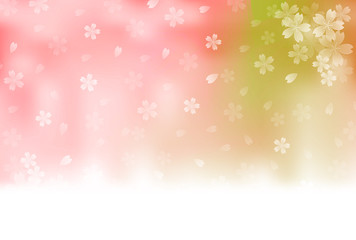 桜　年賀状　背景