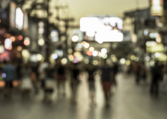 Crowd of people in Bang La Road, Phuket, Thailand