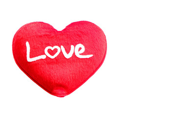 Love sign on white background isolated