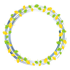 イチョウのサークル(ブルー)