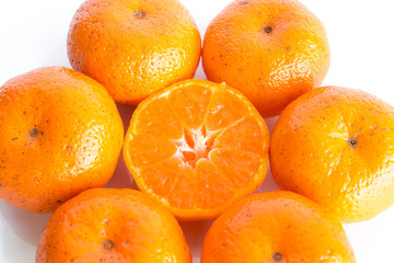 orange isolated on white background