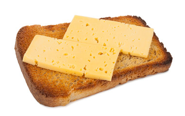 Slice toast bread with cheese