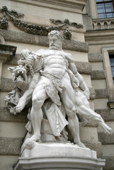 Hercules and Cerberus, Hofburg palace, Vienna, Austria