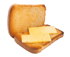 Slice toast bread with cheese