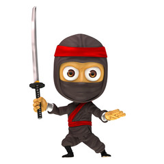Ninja with attack sword  © makou