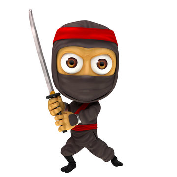 Ninja with attack sword 