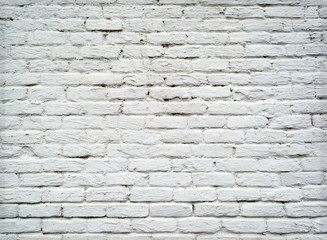 Obraz premium White grunge brick wall background