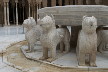 fuente de los leones, patio