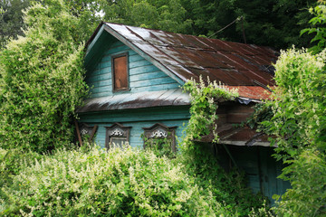Old House Under Rain