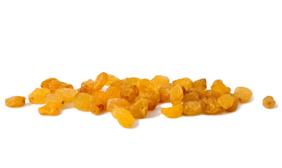 raisin stacked together on white background 
