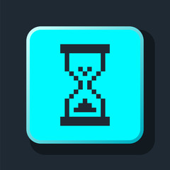 Pixel clock cursor icon