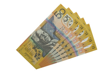 Australian fifty dollar notes