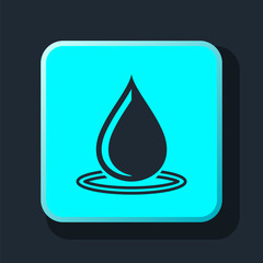 Fototapeta premium drop wawe rings icon