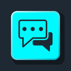 Fototapeta premium icon chat