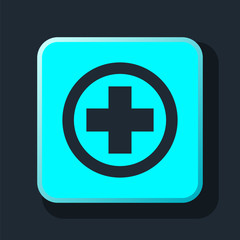 Obraz premium icon medical in round