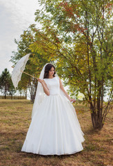 beautiful bride outdoor