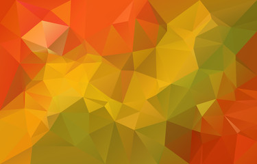 Orange polygonal background. Vector version