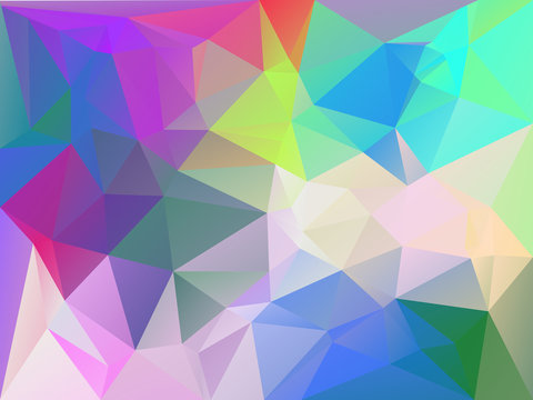 Soft colorful polygonal background. Vector version