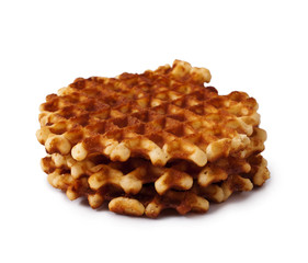 Sweet roll cake isolated on white