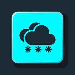 snow cloud meteo icon