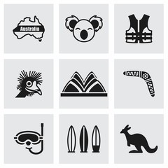 Vector Australia icon set