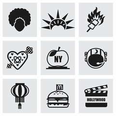 Vector USA icon set