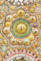 Art mosaic glass on the wall