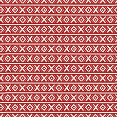 Red ethnic russian seamless pattern