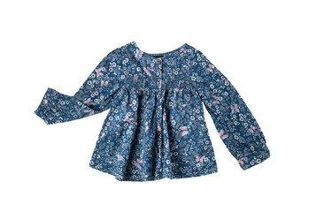 little girl blouse isolated on white background