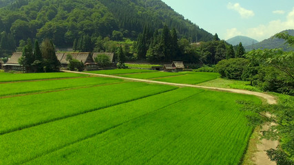 空撮 富山県 世界遺産 五箇山