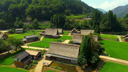 空撮 富山県 世界遺産 五箇山