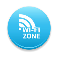 Wi-fi Zone Round Icon